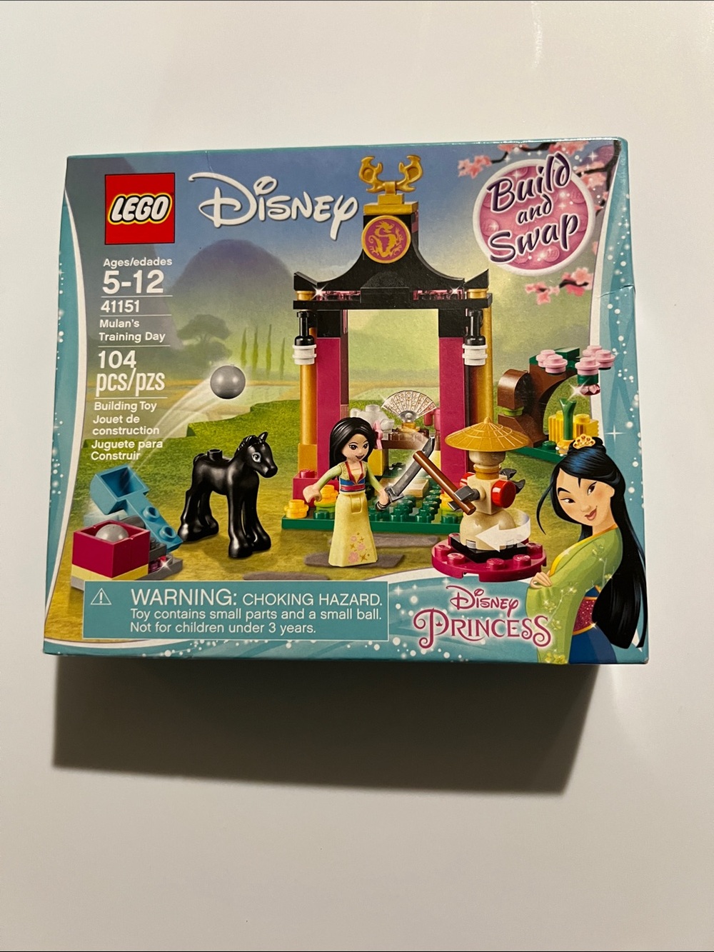 LEGO 41151 Disney Princess Mulan Training Day Set - Pink, Yellow, Black, Green